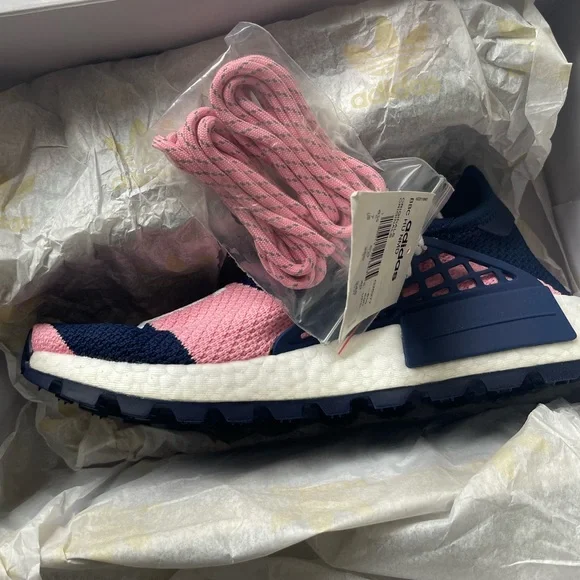Pharrell x Billionaire Boys Club x NMD Human Race Trail “Heart & Mind” Navy/Pink - Picture 10 of 10